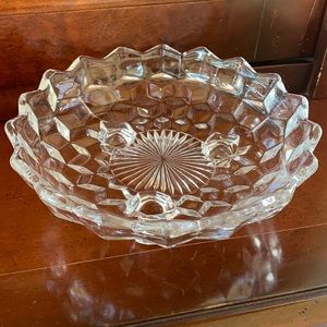 Fostoria 3-toed bowl 7”